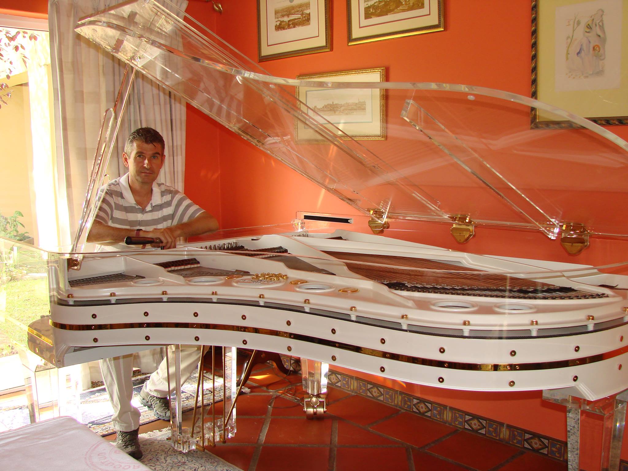 About Baka Pianos - Master craftsman at work